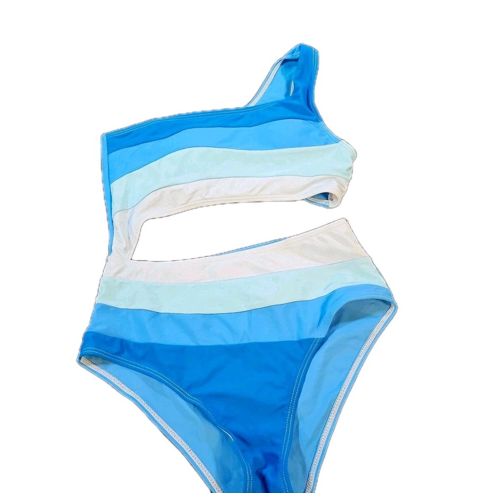 Women's  Monokini Swimsuit SZ S Colorblock Sexy,Beach,Vacation,Cruise,Lake,Pool